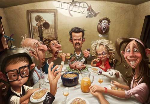 Смешная картинка про семью.