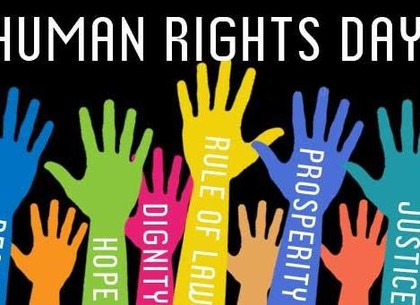 Открытка день прав человека.