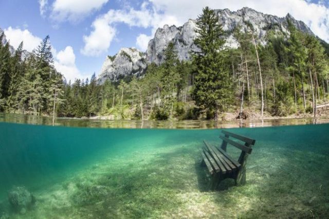 Зеленое озеро Австрии.
