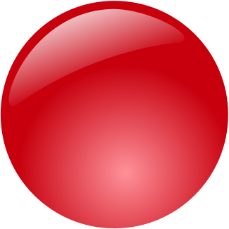 Красный круг на белом фоне.