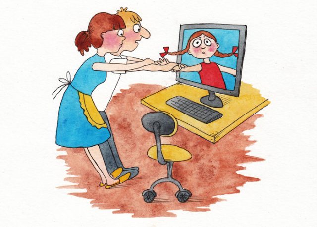Ребенок в компьютере