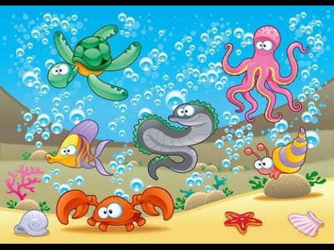 Подводный мир - картинка из мультфильма.