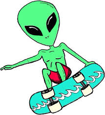 Инопланетянин на скейте