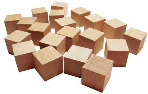 Деревянные кубики.