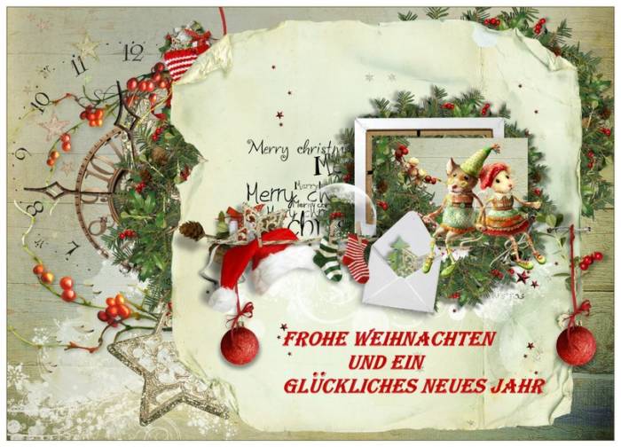 немецкие открытки на Католическое Рождество