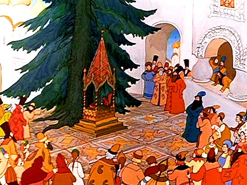 Картинка из сказки о царе Салтане