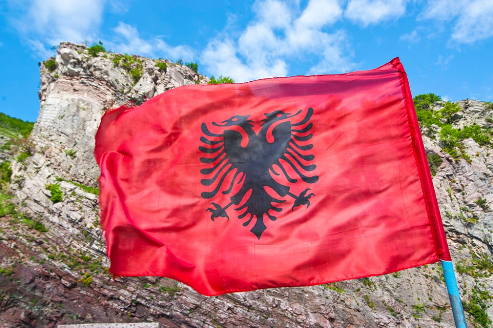 Флаг Албанской республики