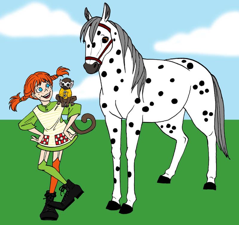 Пеппи с конем