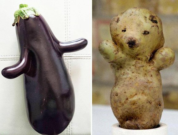 Баклажан и картошка.