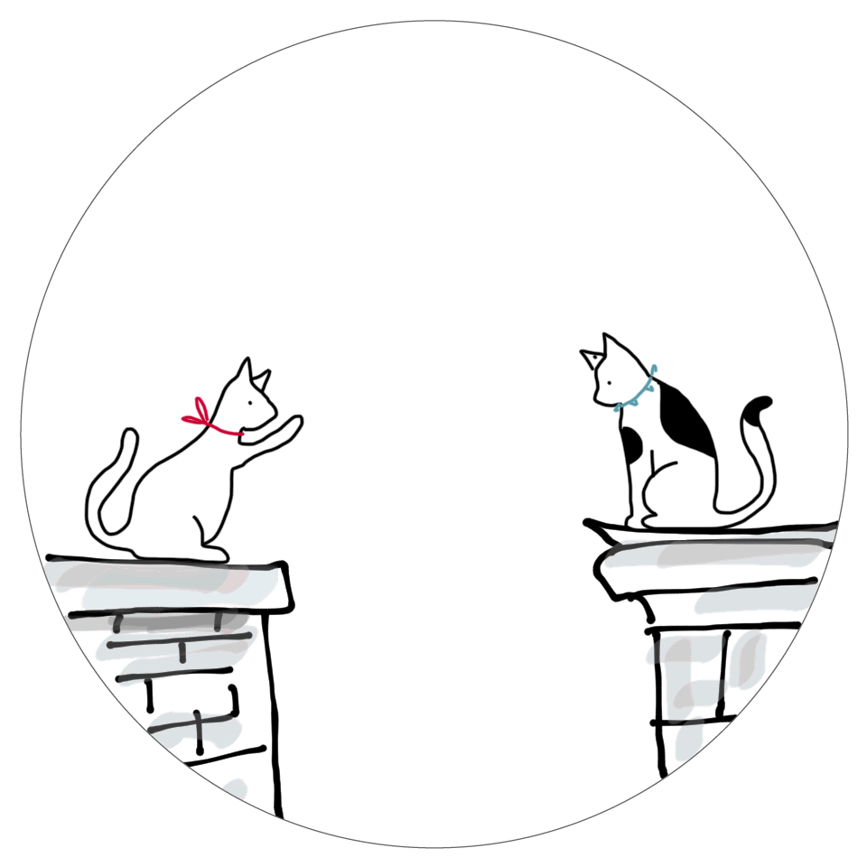 Два влюбленных котика