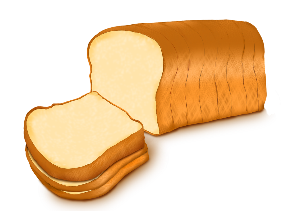 Хлеб на прозрачном фоне