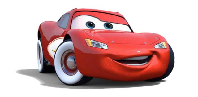 Красный автомобиль из мультика тачки