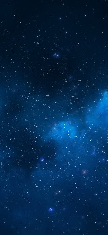 Звезды на синем небе iPhone XS.