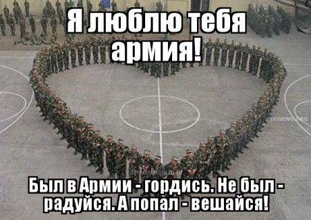 Я люблю тебя армия!
