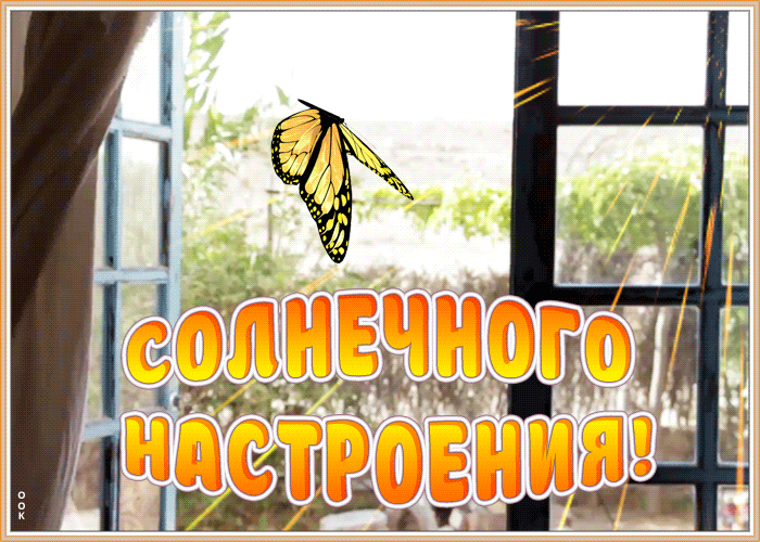 9. Анимация с пожеланием солнечного настроения!