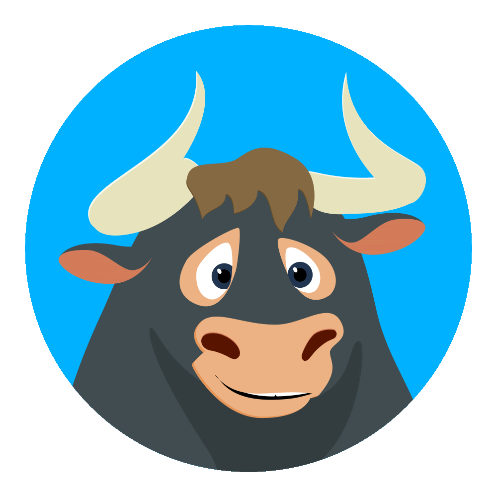 5. Прикольная gif анимация с быком