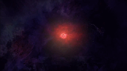 1. Космический взрыв пиксельная анимация gif