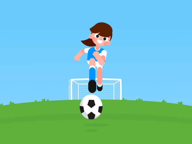 10. Football Girls, Football Team. Футбол анимация, Анимированный футболист