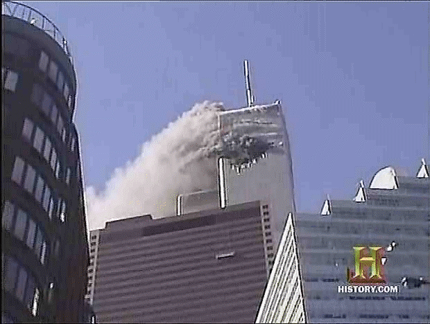 4. 11 Сентября 2001 башни Близнецы gif, Теракт 11 сентября гиф