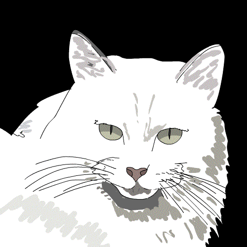 13. Смешная Анимированная аватарка кота с пиццей