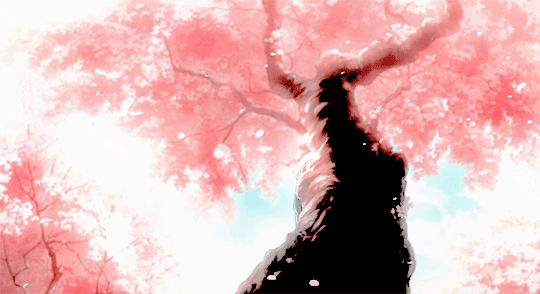 29. Красивая картинка Аниме Сакура дерево