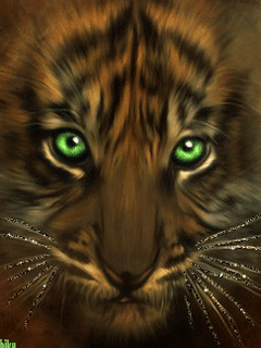 18. Анимация на телефон животные, Картинки на телефон 240х320 глаза, Анимированный аватар тигра