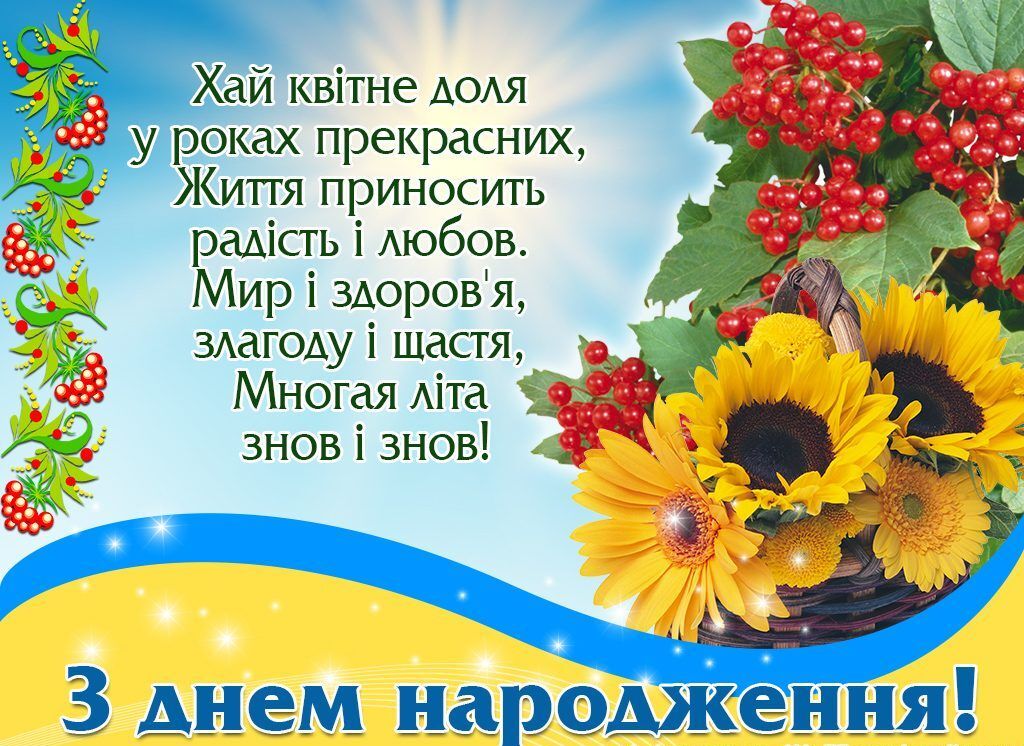 З днем народження катруся картинки на українській мові