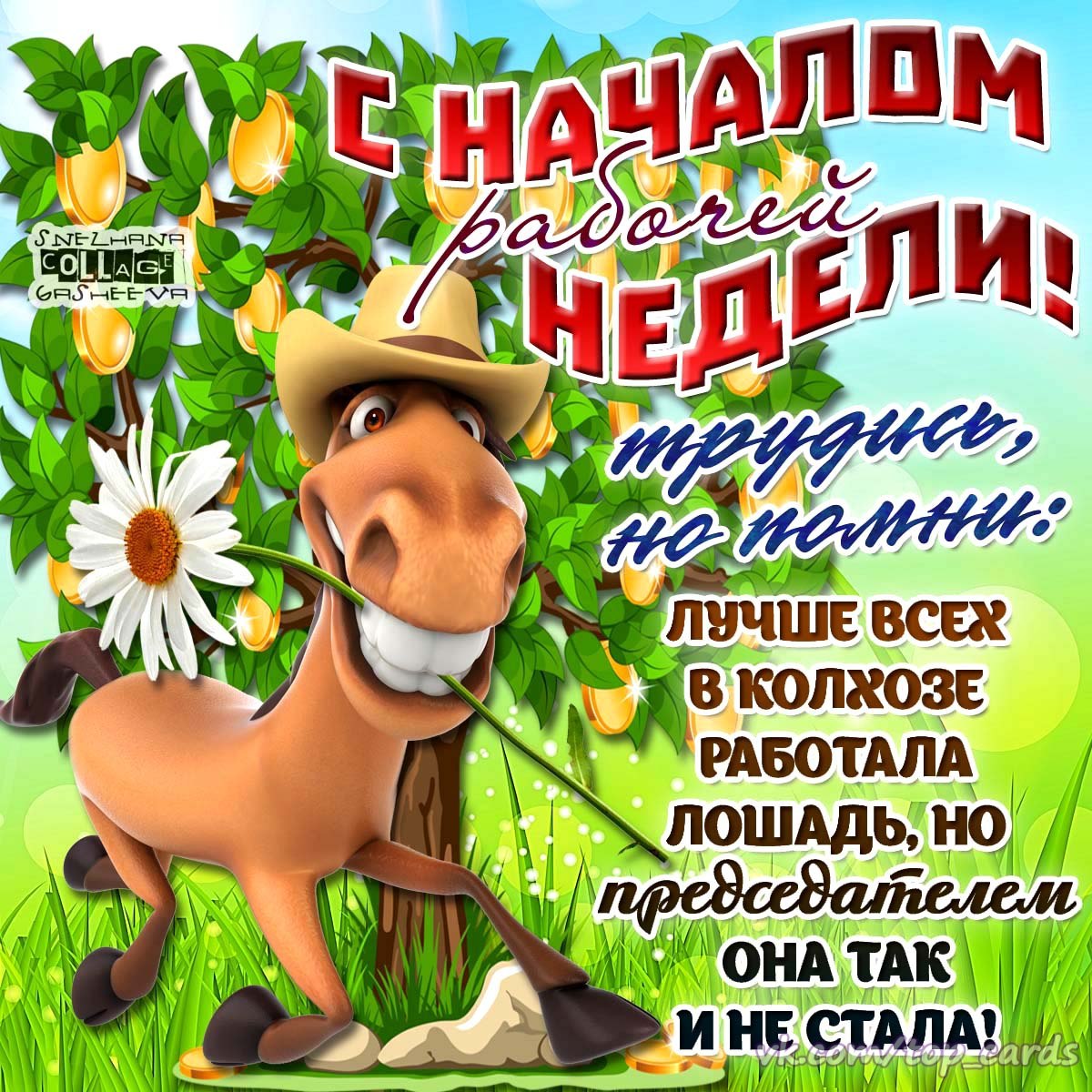 Пожелания хорошей недели.