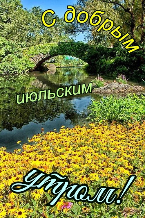 Пожелайте доброго утра, хорошего дня и прекрасного настроения кому хотите, для этого и создан раздел «Июль».