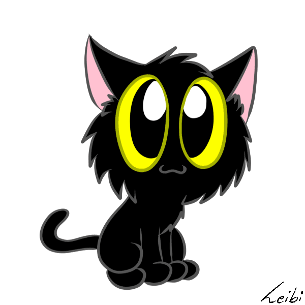 4. Гифка Жёлтые глаза. Отличительная особенность большинства чёрных кошек.