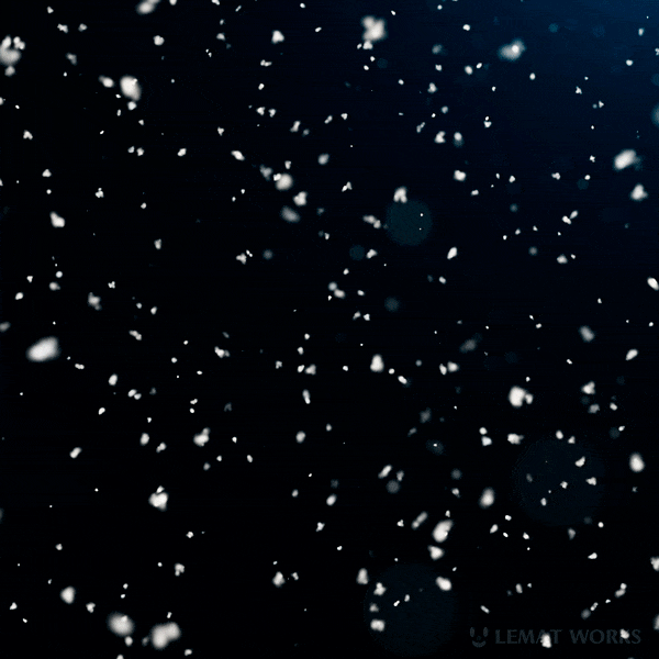 Падающий снег (гифка)