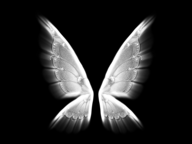1. Красивая гифка с крыльями бабочки