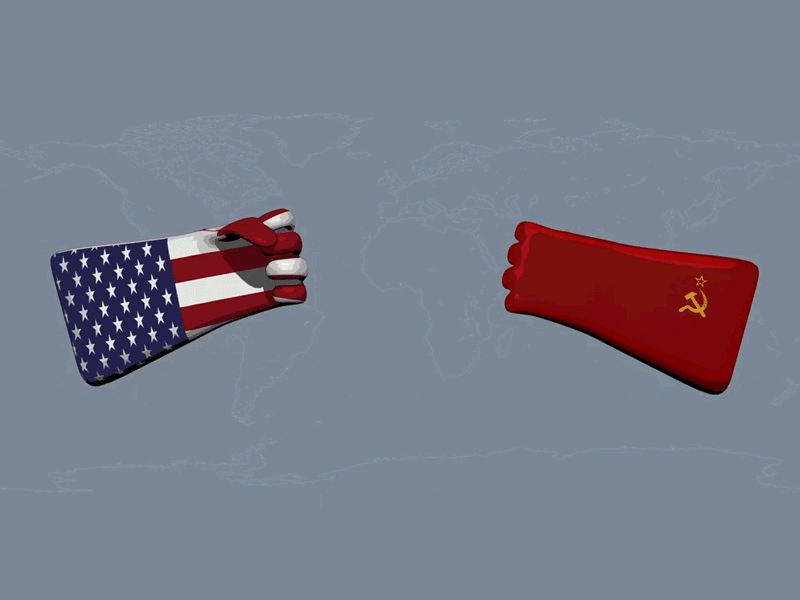 1. Гифка камень ножницы бумага.Америка против СССР.