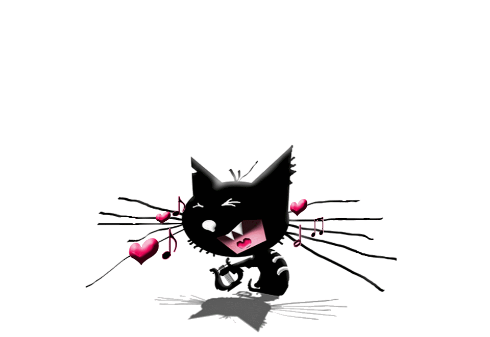 Кошечка гифка. Черный кот анимация. Черная кошка анимация. Черный кот мультяшный. Черный котик рисунок.