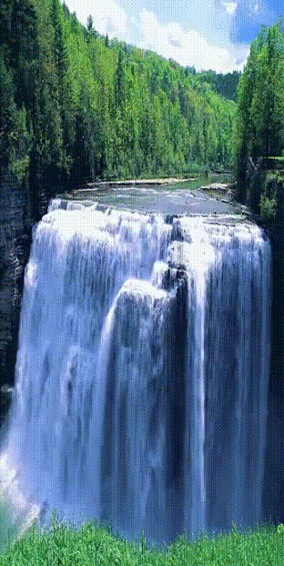 8. Gif мерцающий водопад