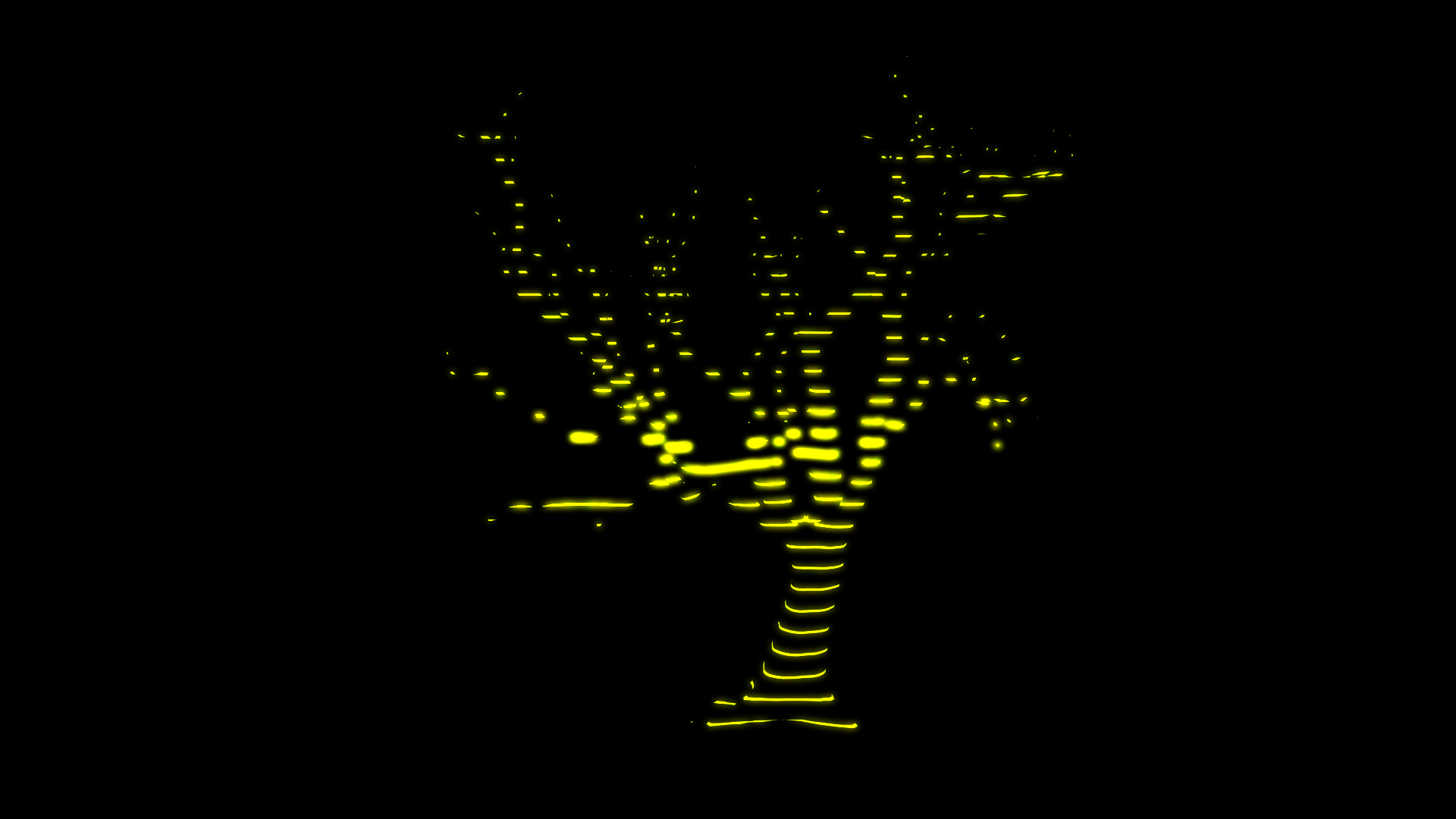 9. Гифка анимированное золотое дерево