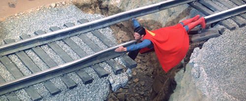 17. Гифка из фильма Супермен 1978 года