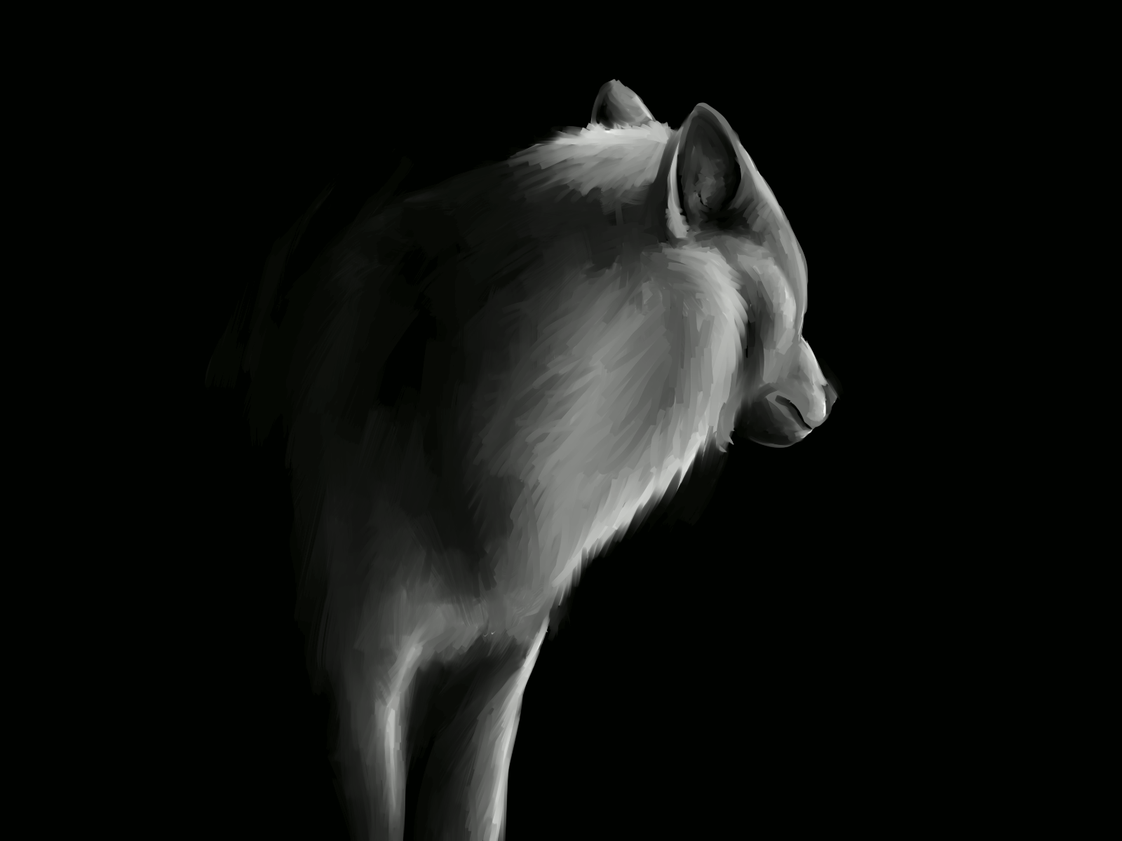 3. Gif картинка волк