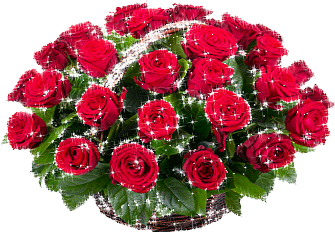 6. Gif красивые красные розы