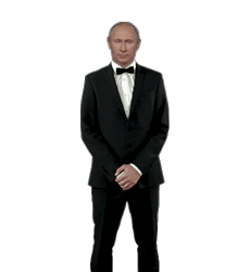 1. Гифка Путин танцует