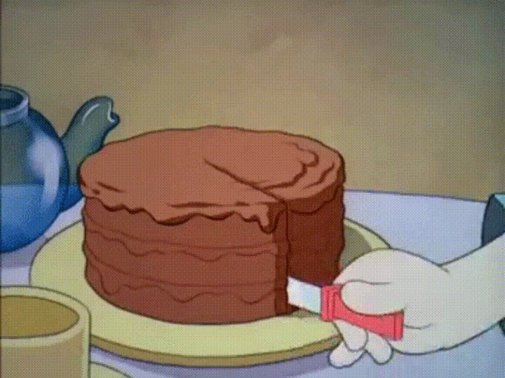 8. Красивая gif анимация торт