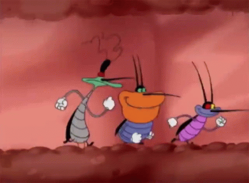 7. Смешная gif картинка тараканы
