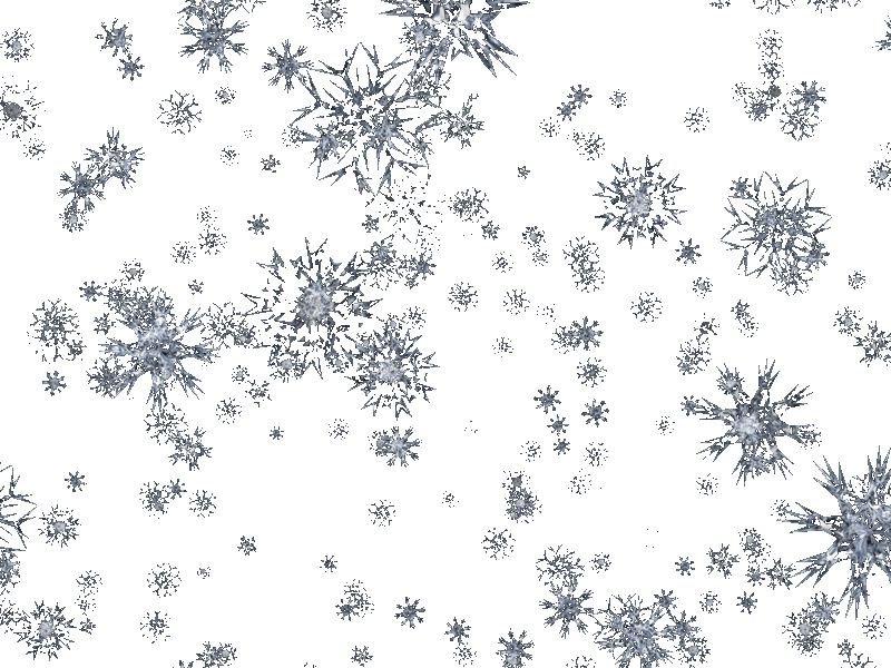 1. Гифка разделительная линия снежинок на белом фоне