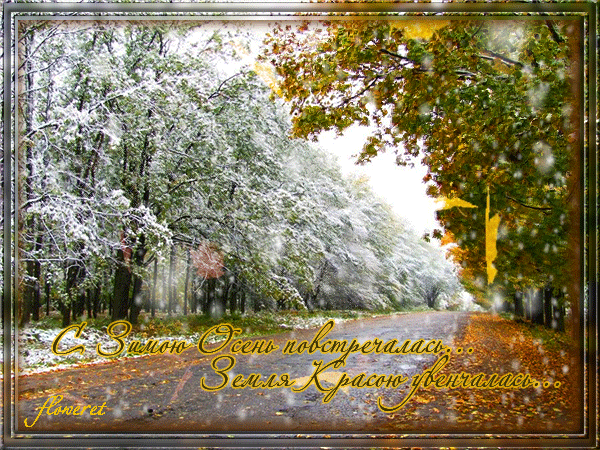 Последним днем воскресеньем ноября. Здравствуй поздняя осень. Доброго осеннего снежного дня. Открытки конец октября. С последним днем осени.