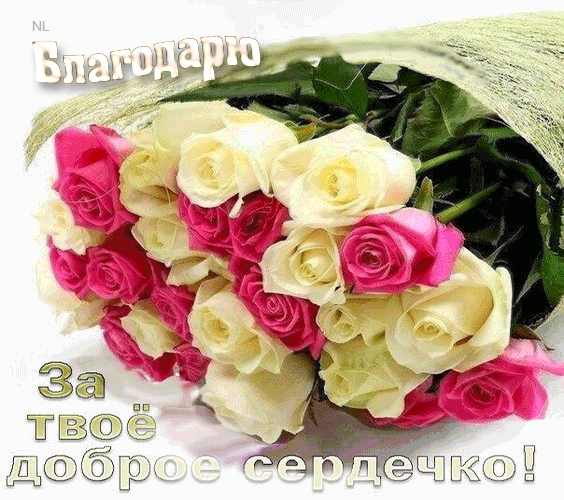 1. Гифка благодарю за твоё доброе сердечко