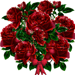 3. Гифка красные розы на прозрачном фоне