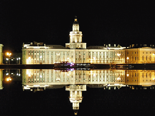 1. Гифка ночной Санкт Петербург